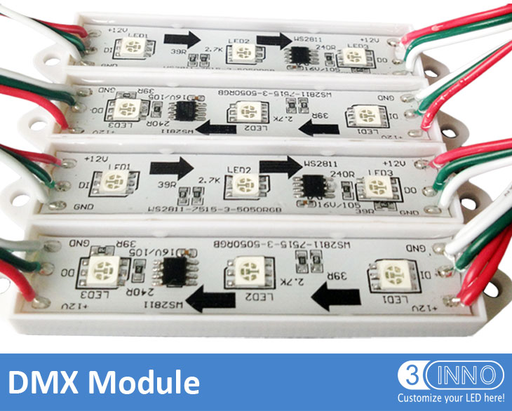 DMX LED modülü (75x15mm)