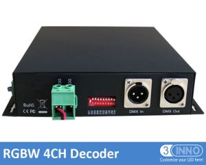 DMX PWM Converter RGBW 4 CH