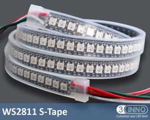 144 piksel teyp DMX LED şerit LED şerit ışıklar WS2812 LED teyp Video piksel teyp DMX LED şerit RGB LED şerit DMX şerit bant WS2812 esnek bant reklam LED teyp