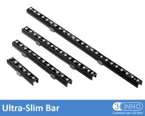İnce piksel Bar 24pcs ışık Bar RGB 3D Bar katı LED Bar dekorasyon sahne Bar DMX ışık şerit 3D piksel Bar hafif 3D Doğrusal Işık LED katı Llights DC24V DMX Bar
