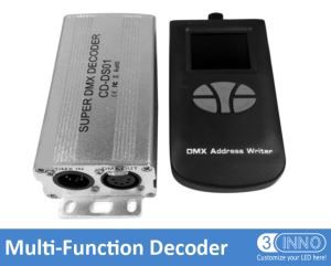 DMX kod çözücü LED DMX kod çözücü 512 kanal DMX kod çözücü DMX adresi yazar DMX512 Decoder DMX Converter WS2811 Decoder Super için DMX Dimmer yol açtı.